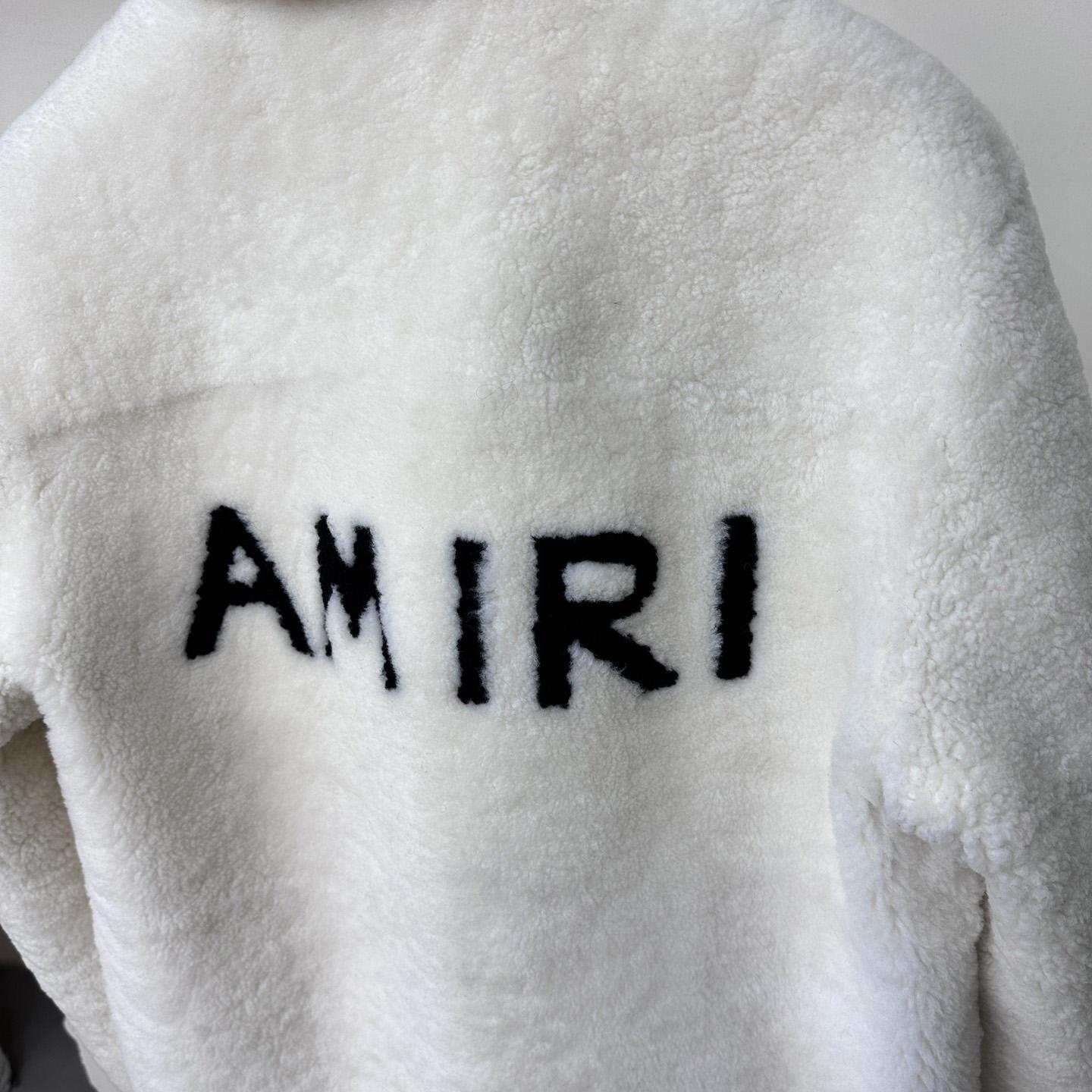 Amiri Logo-print Shearling Jacket - 