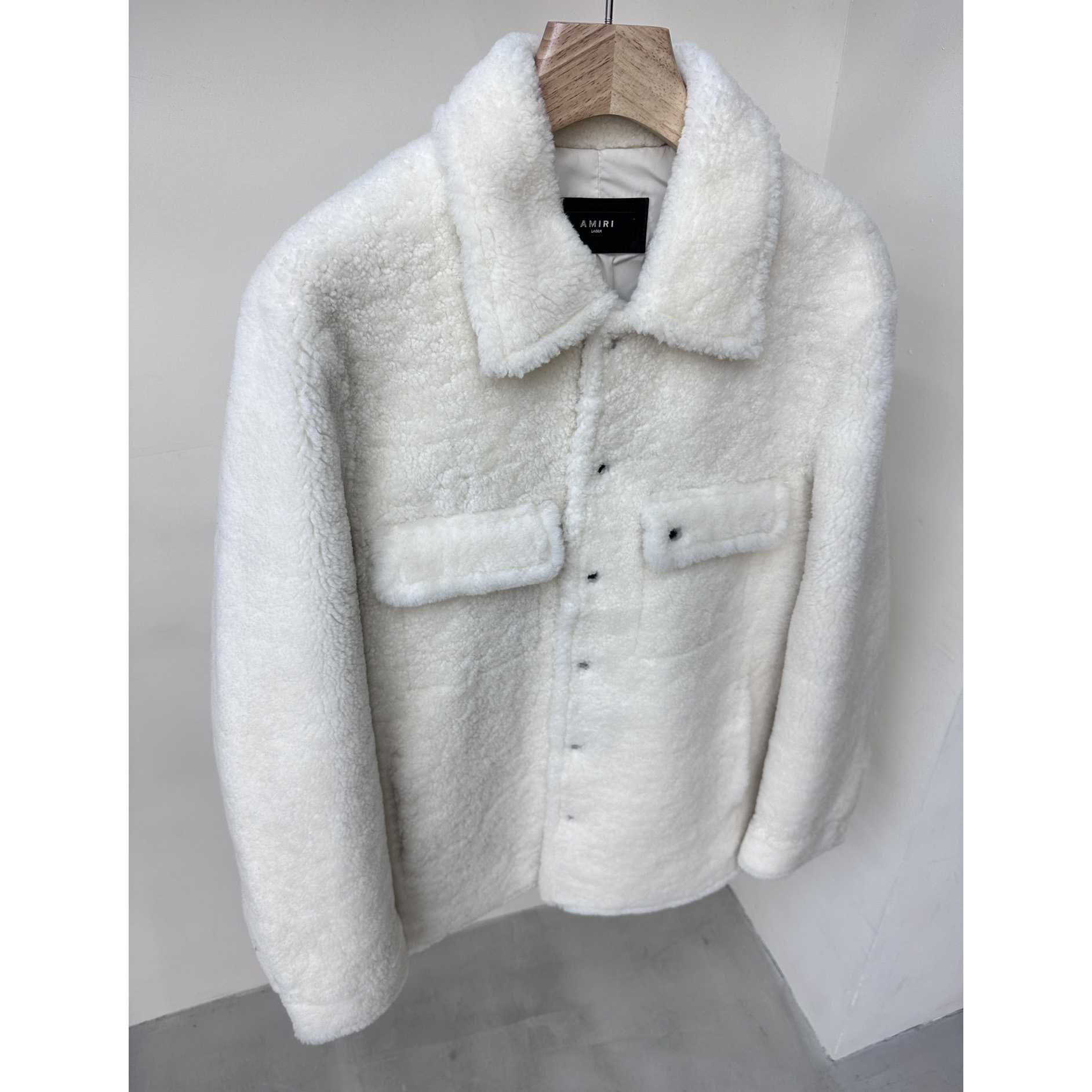 Amiri Logo-print Shearling Jacket - 