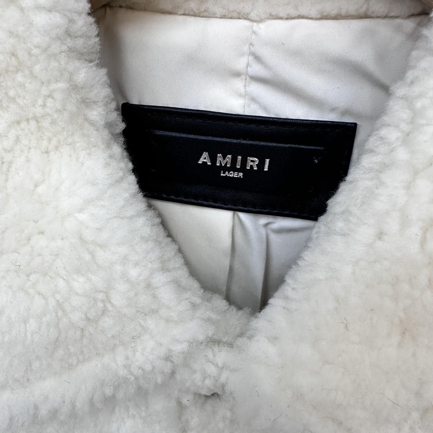 Amiri Logo-print Shearling Jacket - 