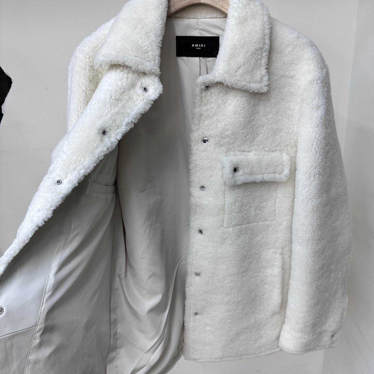 Amiri Logo-print Shearling Jacket - 