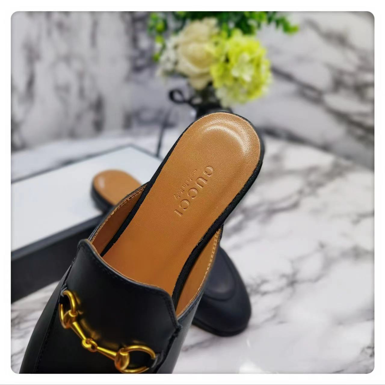 Gucci Princetown Leather Slipper - PerfectKickZ