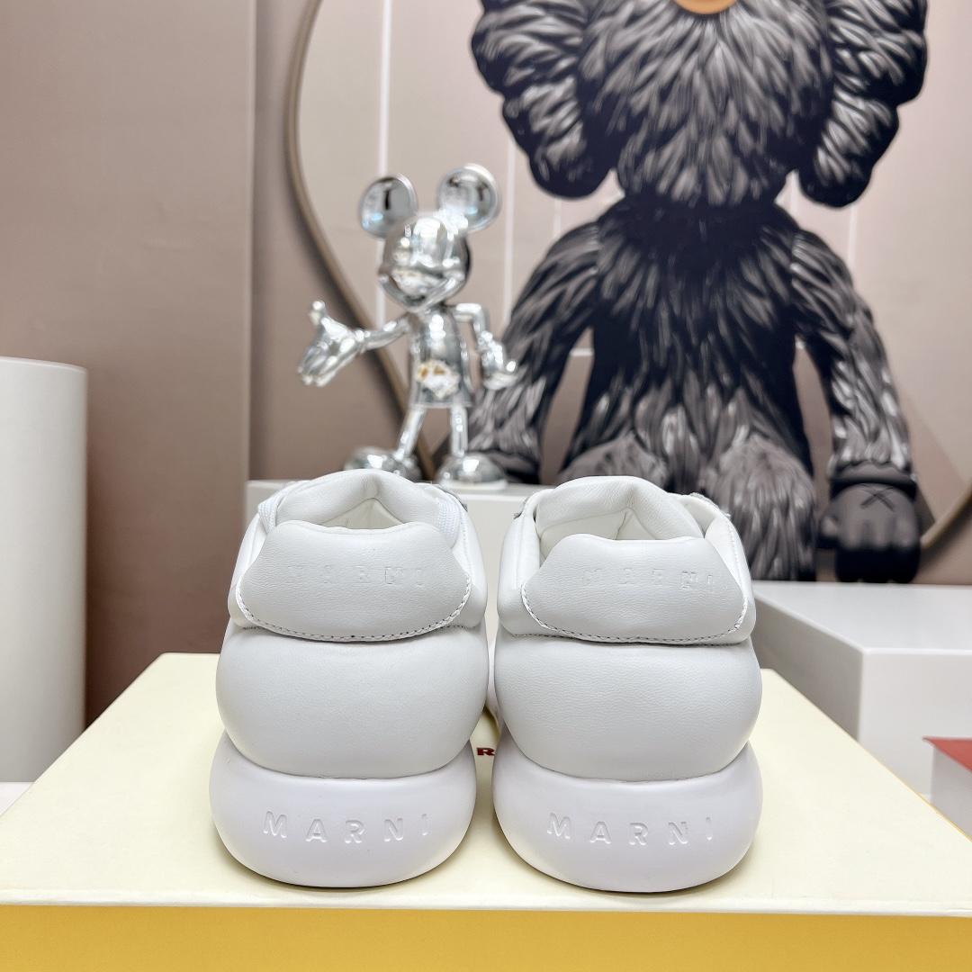 Marni White Leather Bigfoot 2.0 Sneaker - PerfectKickZ