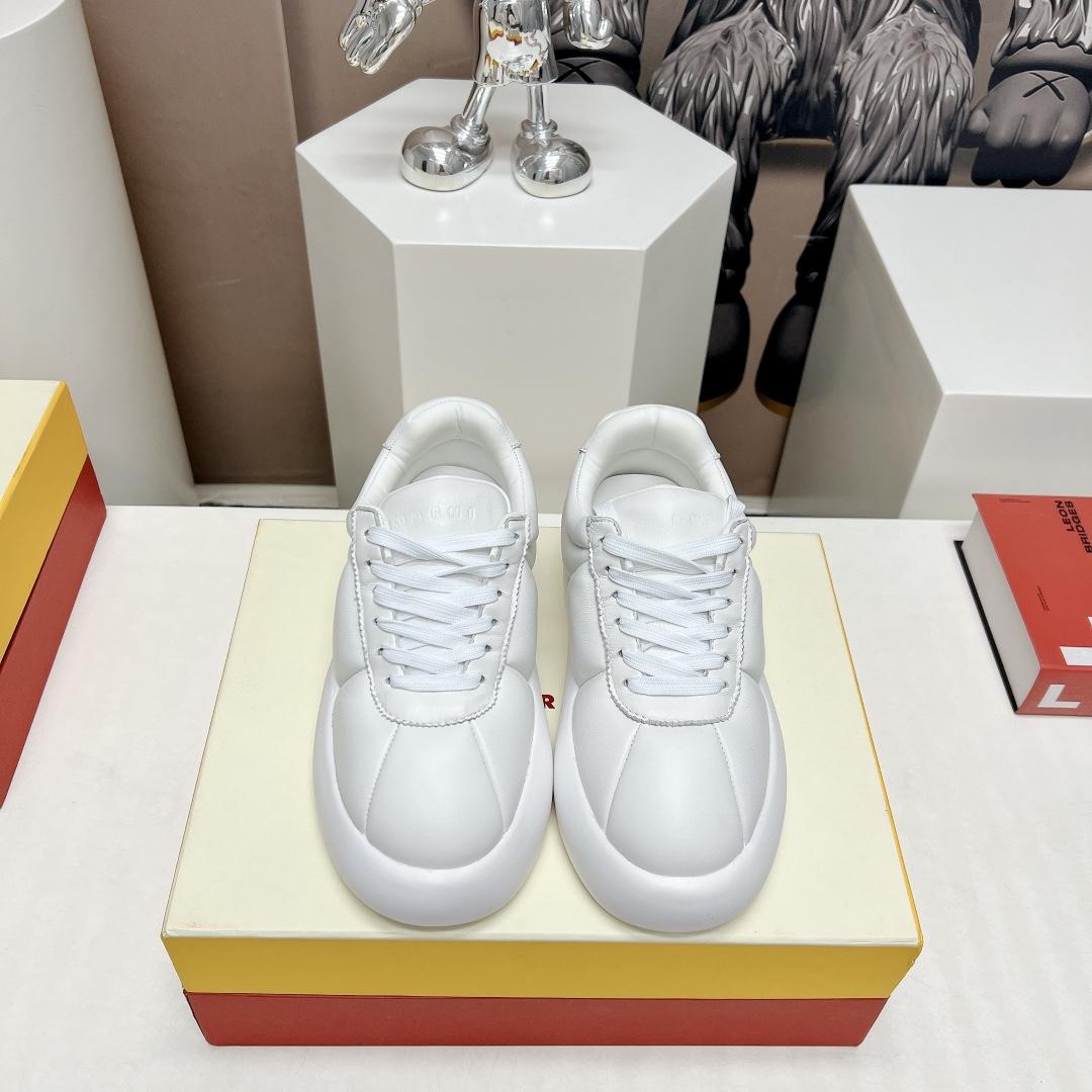 Marni White Leather Bigfoot 2.0 Sneaker - PerfectKickZ