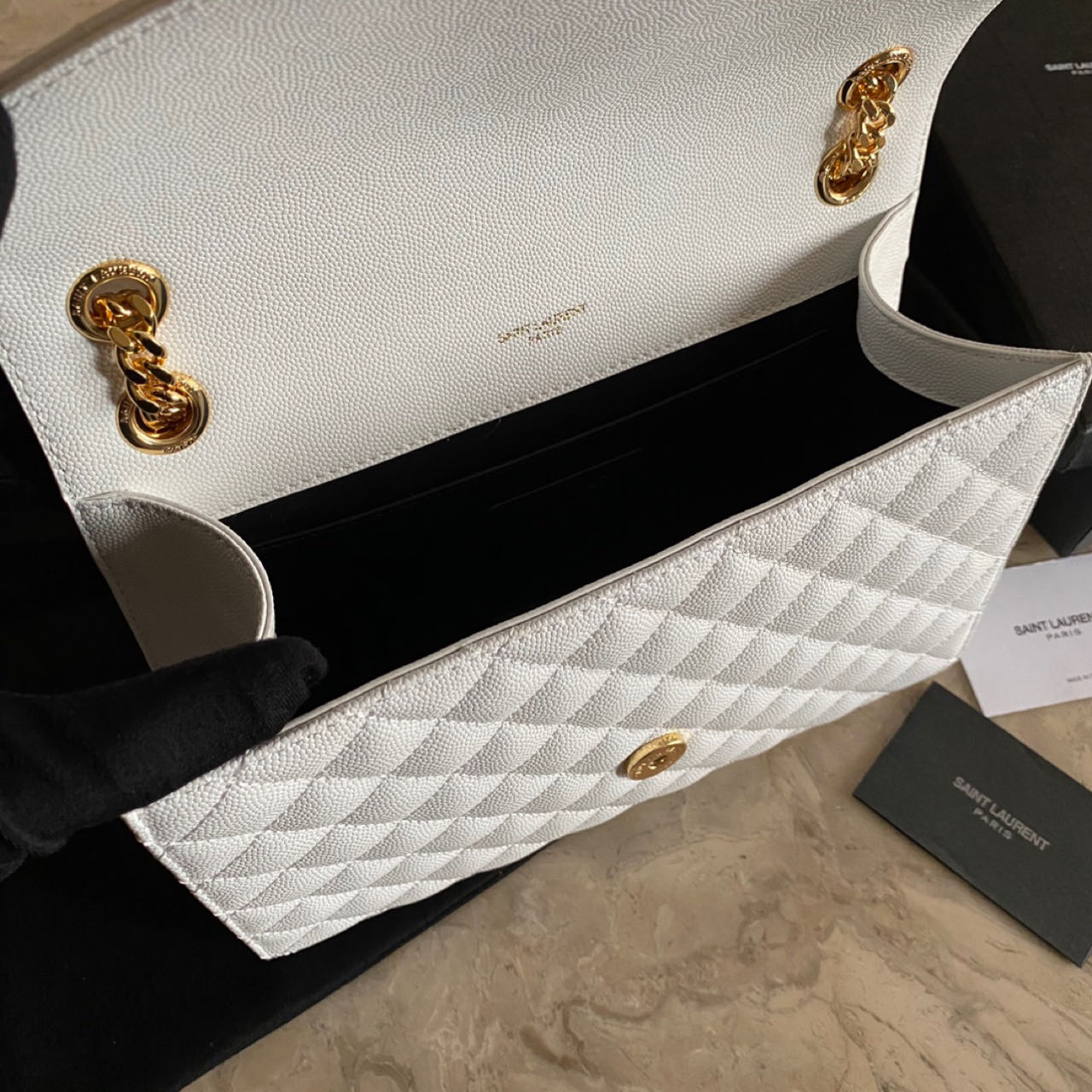 Saint Laurent Monogram Chain Wallet  (24-17.5-6cm) - PerfectKickZ