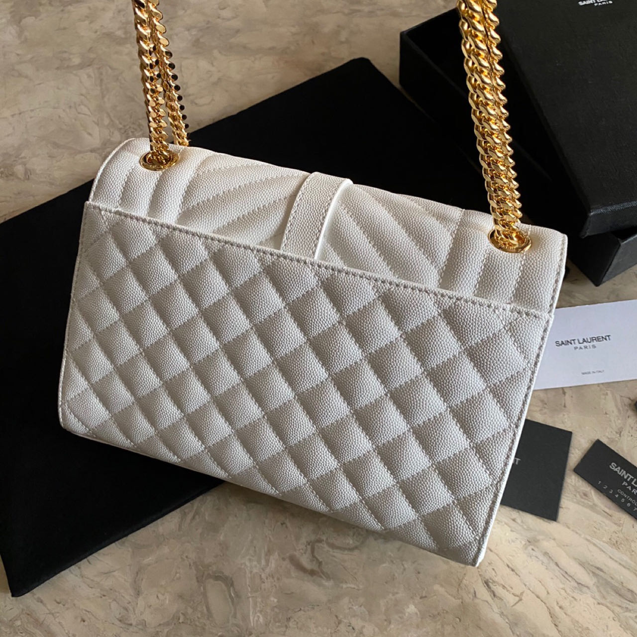 Saint Laurent Monogram Chain Wallet  (24-17.5-6cm) - PerfectKickZ