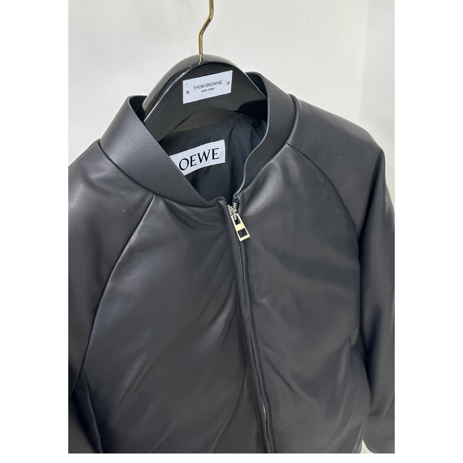 Loewe Padded Bomber Jacket In Nappa Lambskin - PerfectKickZ