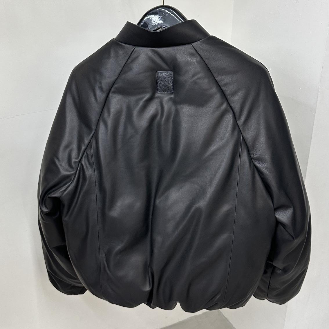 Loewe Padded Bomber Jacket In Nappa Lambskin - PerfectKickZ