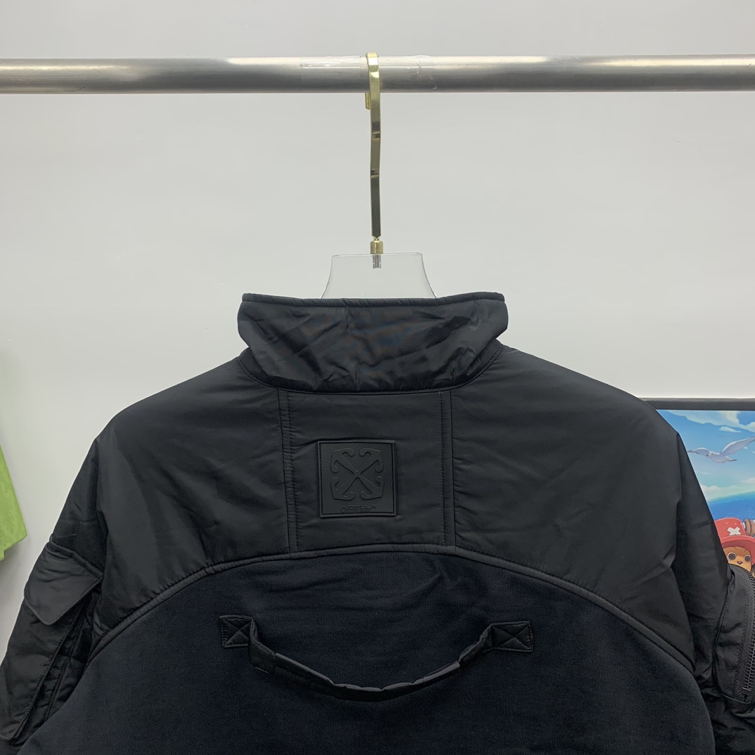 Off White Patch Arr Halfzip Tech Crewn Black No Co - PerfectKickZ