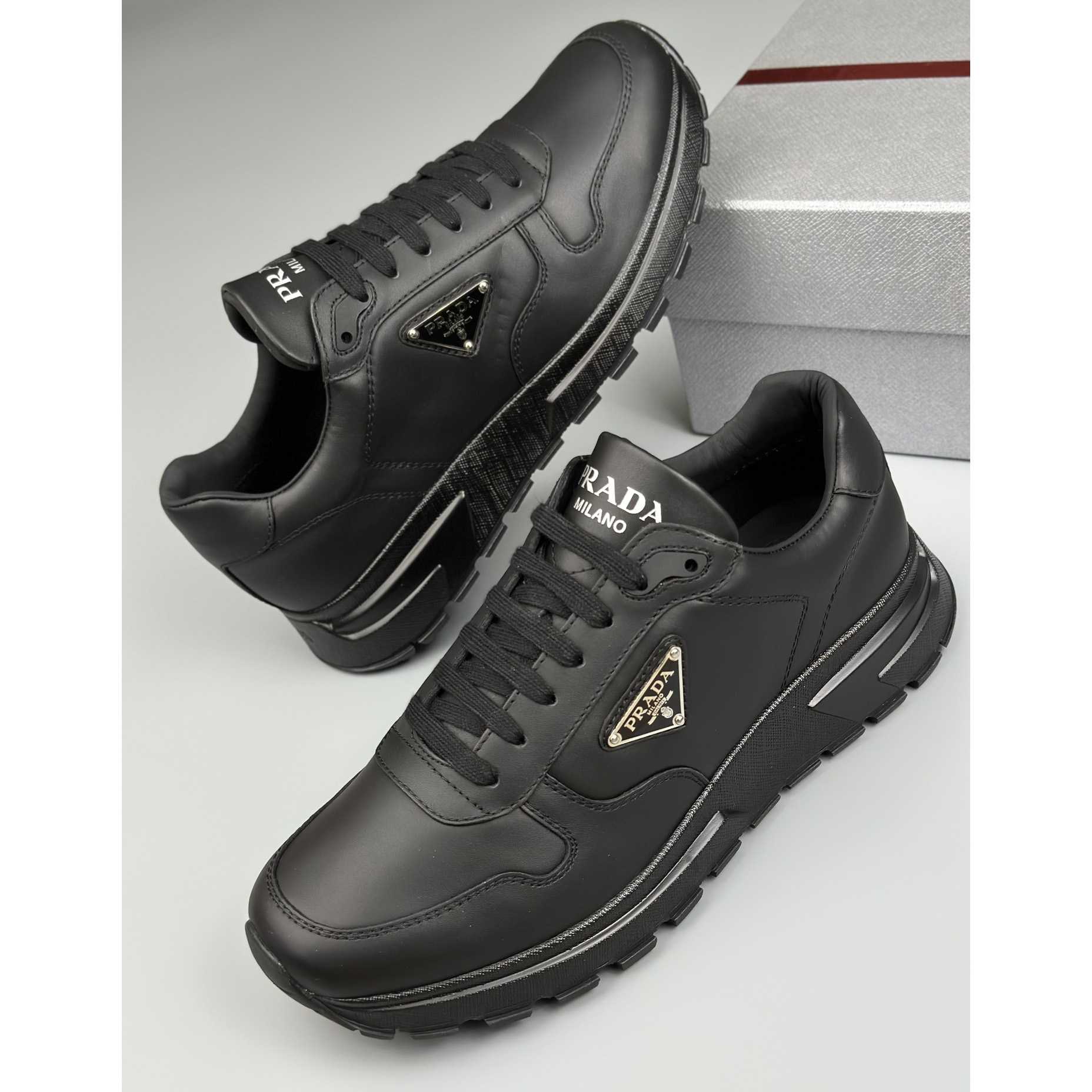 Prada Leather Sneakers - PerfectKickZ