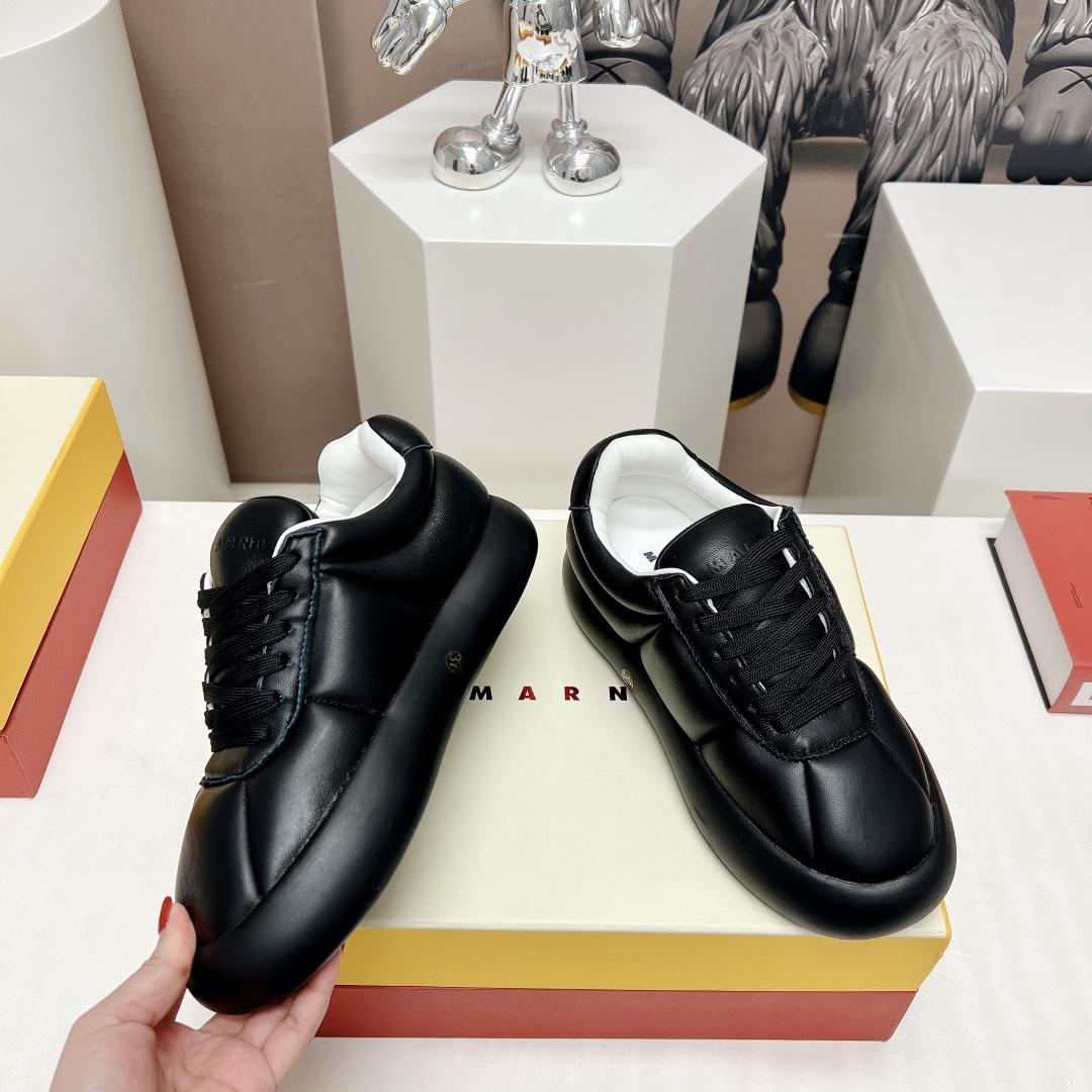 Marni Black Leather Bigfoot 2.0 Sneaker - PerfectKickZ