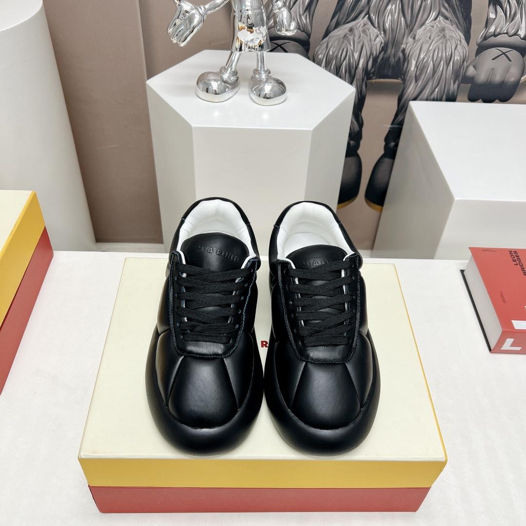 Marni Black Leather Bigfoot 2.0 Sneaker - PerfectKickZ