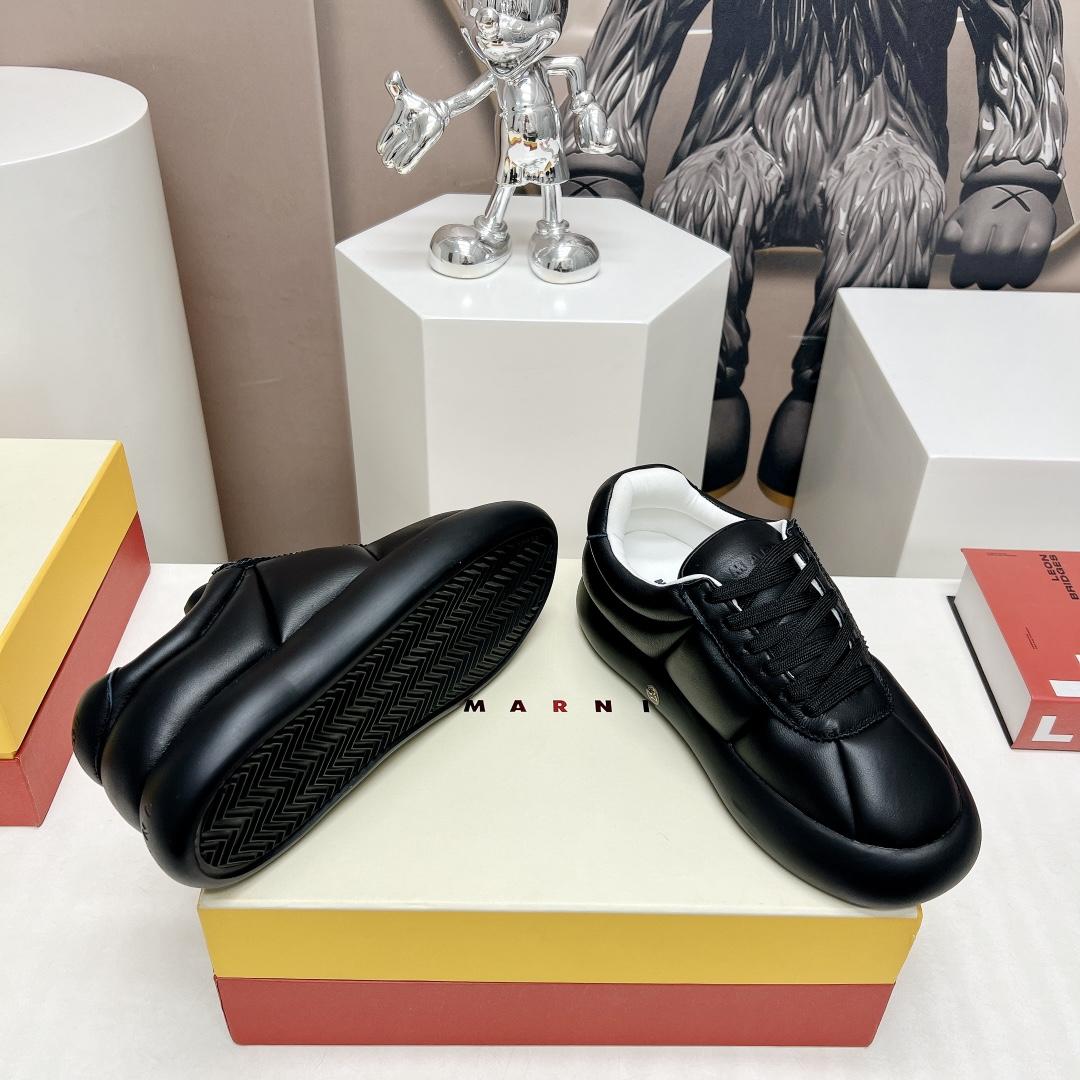 Marni Black Leather Bigfoot 2.0 Sneaker - PerfectKickZ