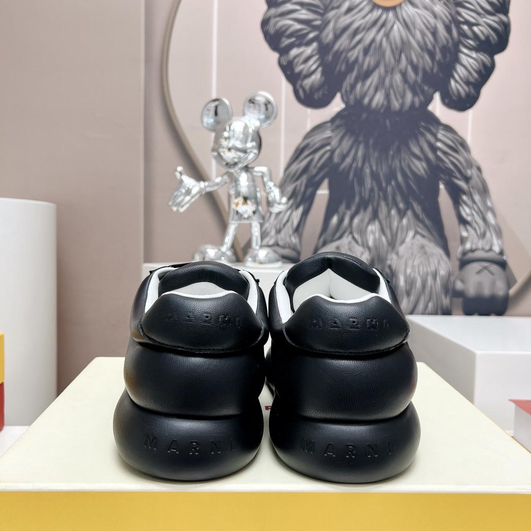 Marni Black Leather Bigfoot 2.0 Sneaker - PerfectKickZ