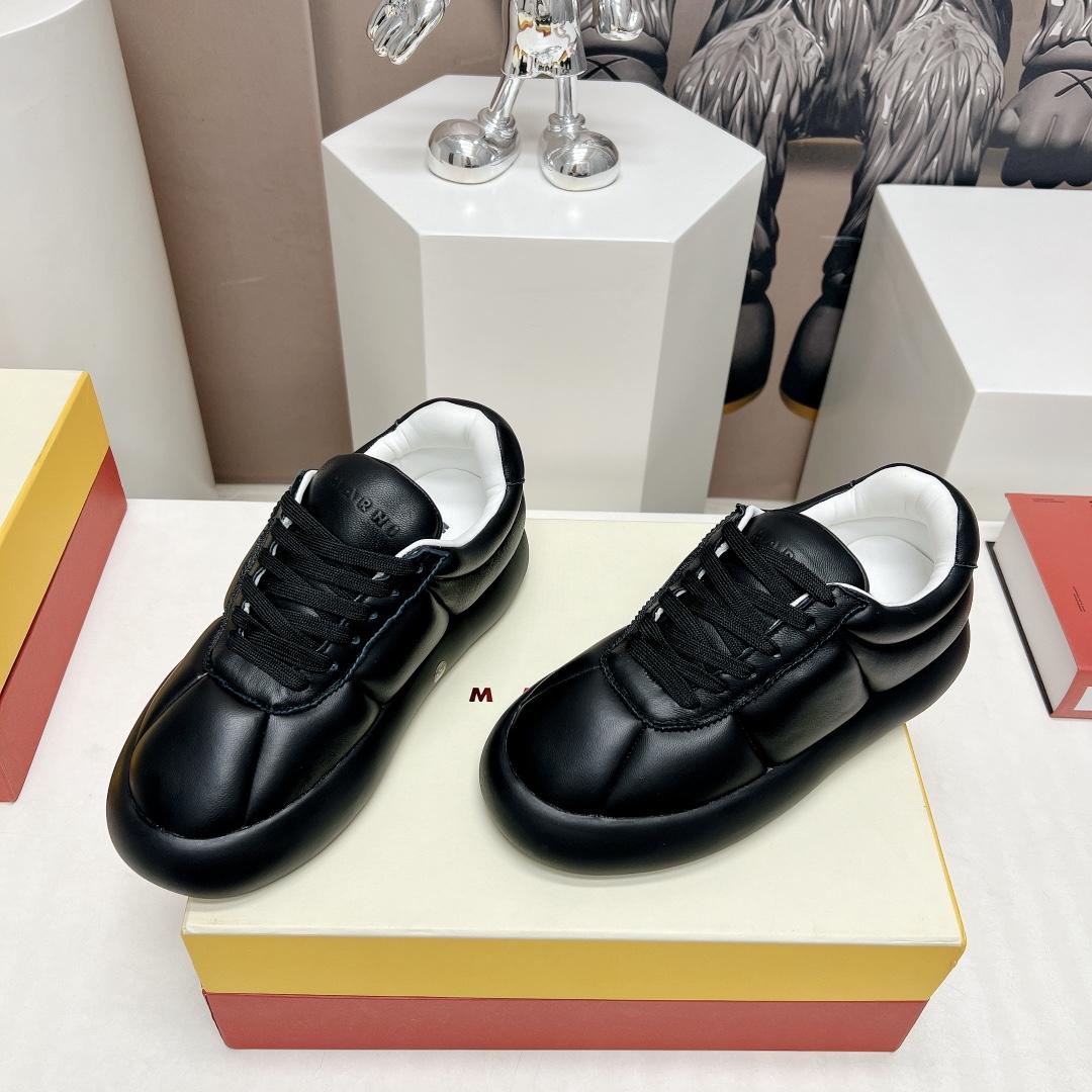 Marni Black Leather Bigfoot 2.0 Sneaker - PerfectKickZ