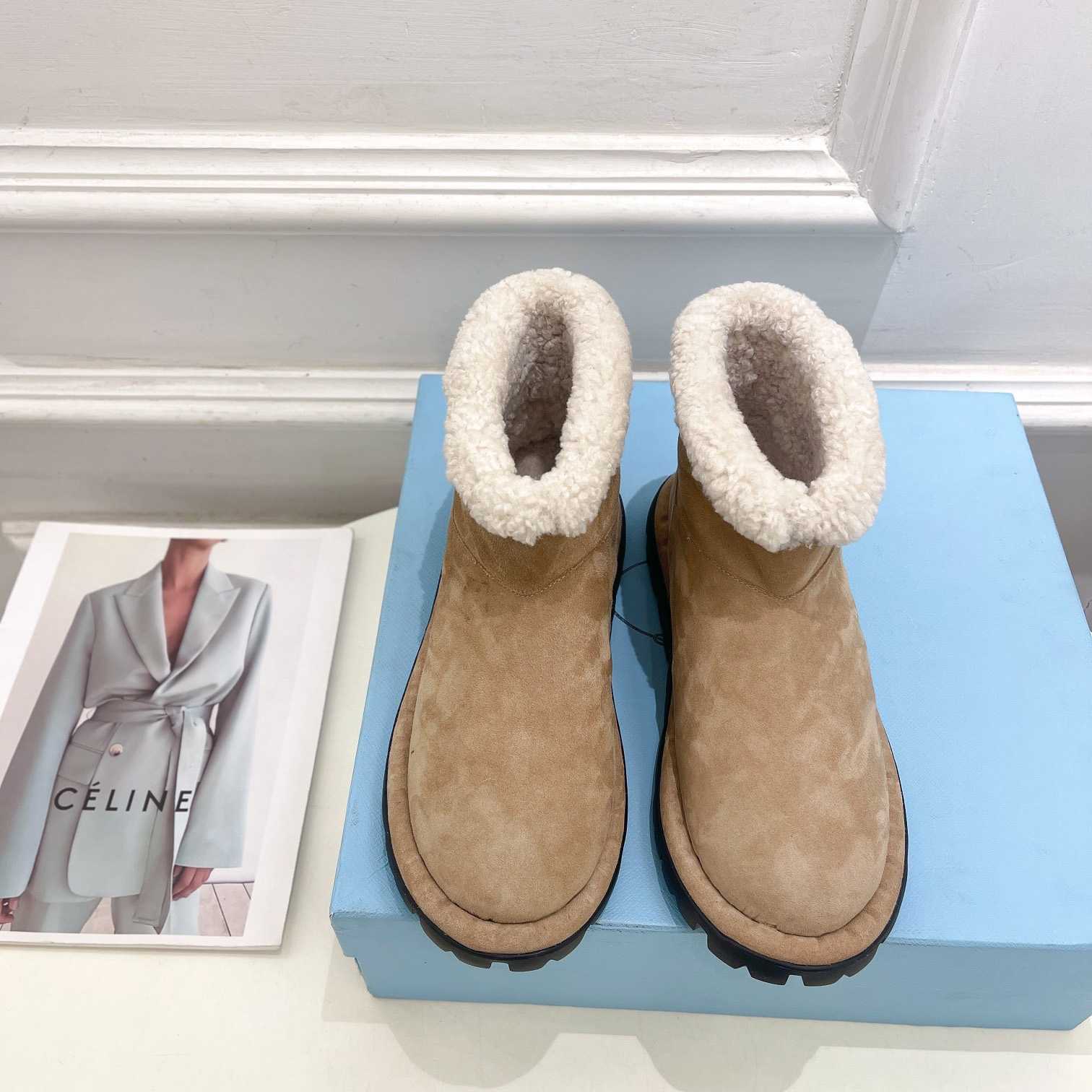Prada Shearling Booties - PerfectKickZ