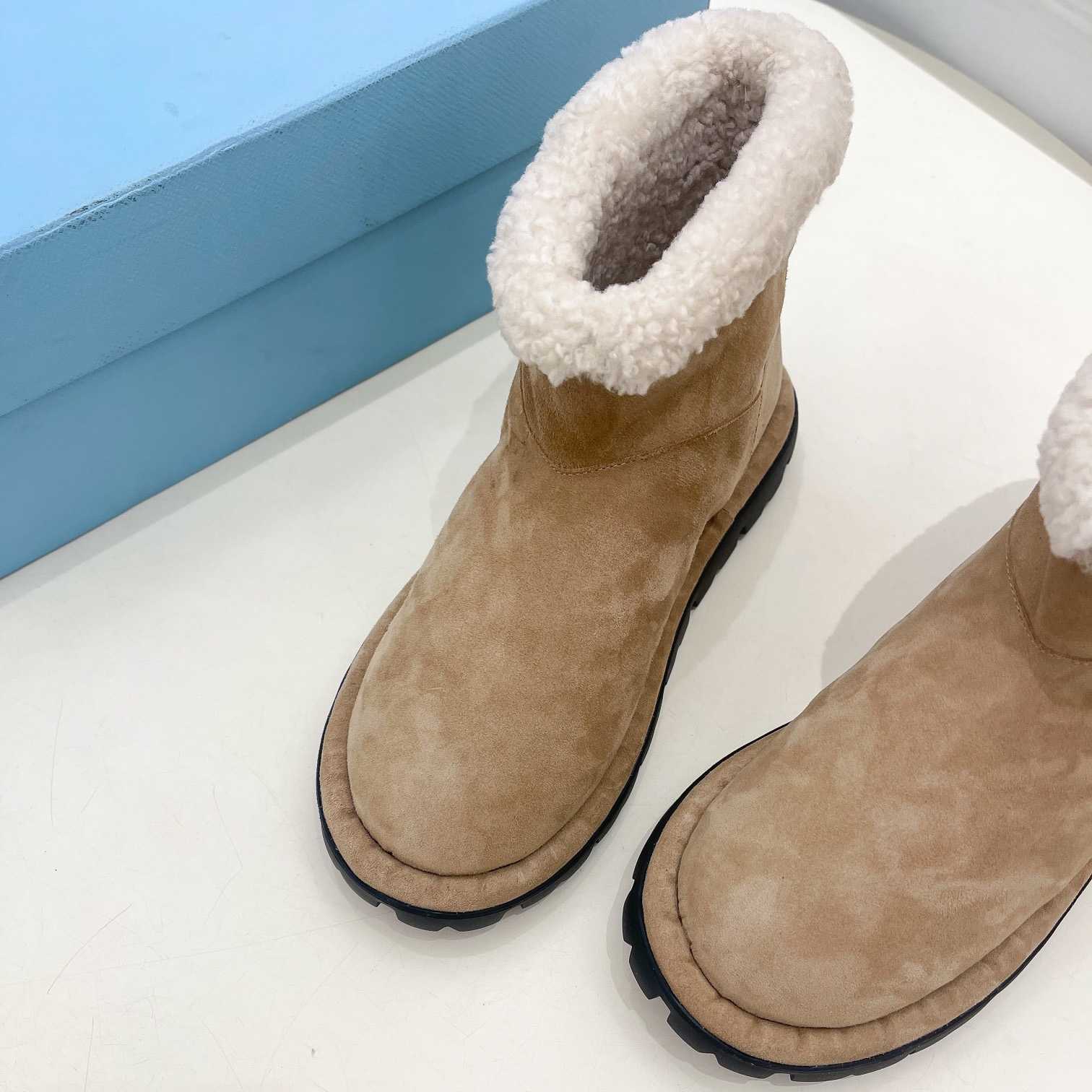 Prada Shearling Booties - 