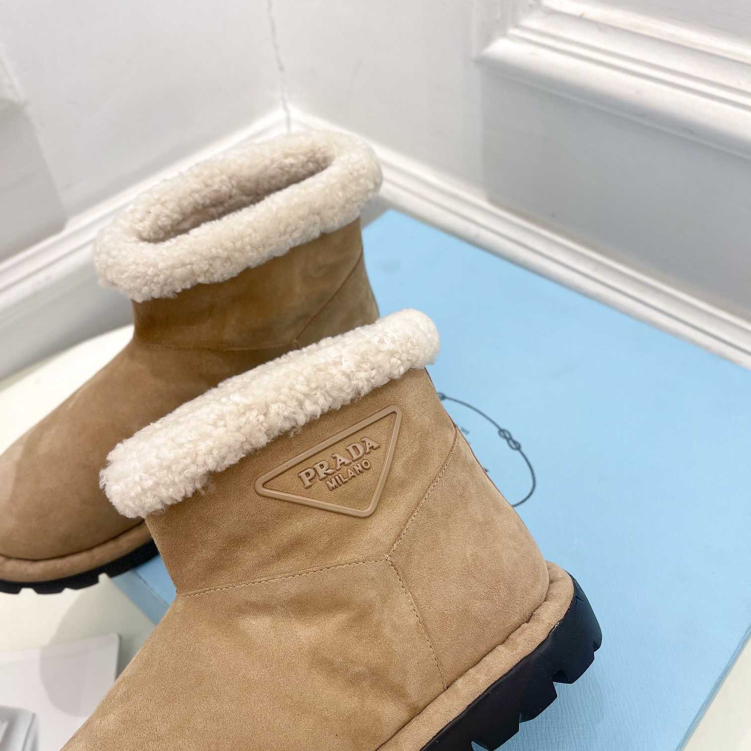 Prada Shearling Booties - 