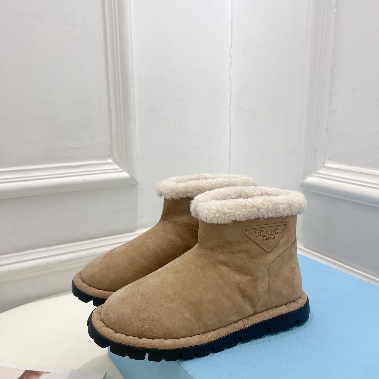 Prada Shearling Booties - 