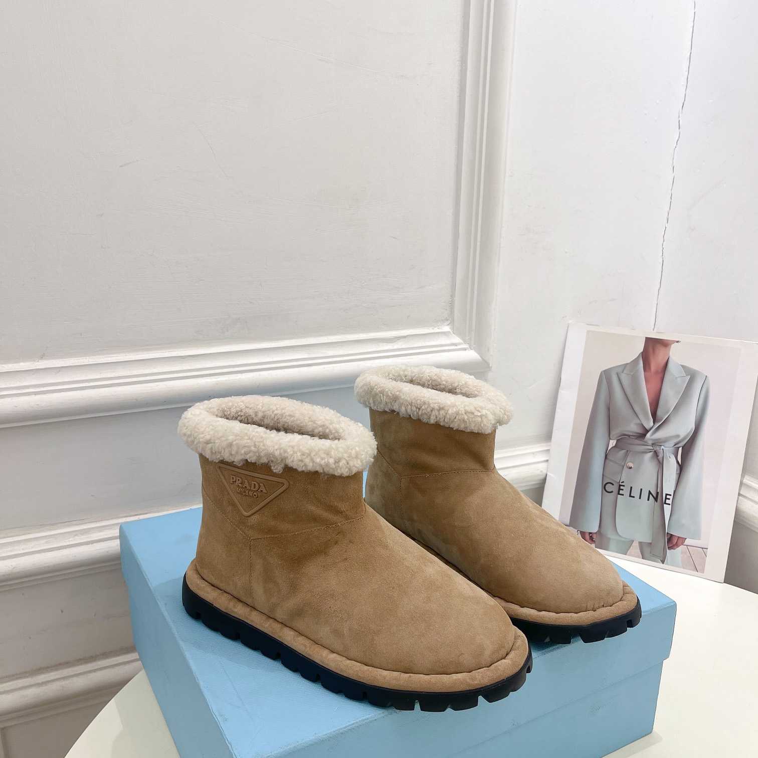 Prada Shearling Booties - PerfectKickZ