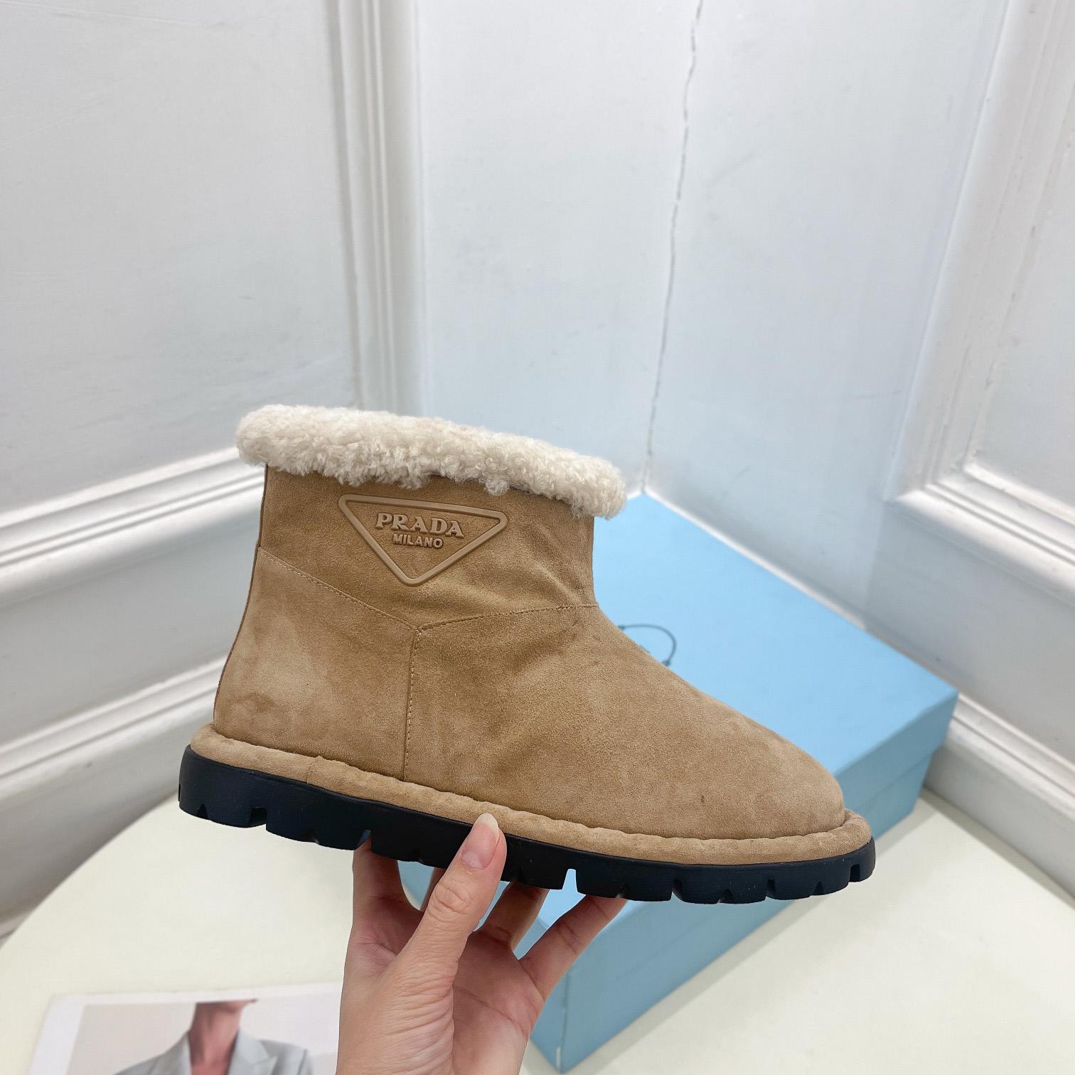 Prada Shearling Booties - 