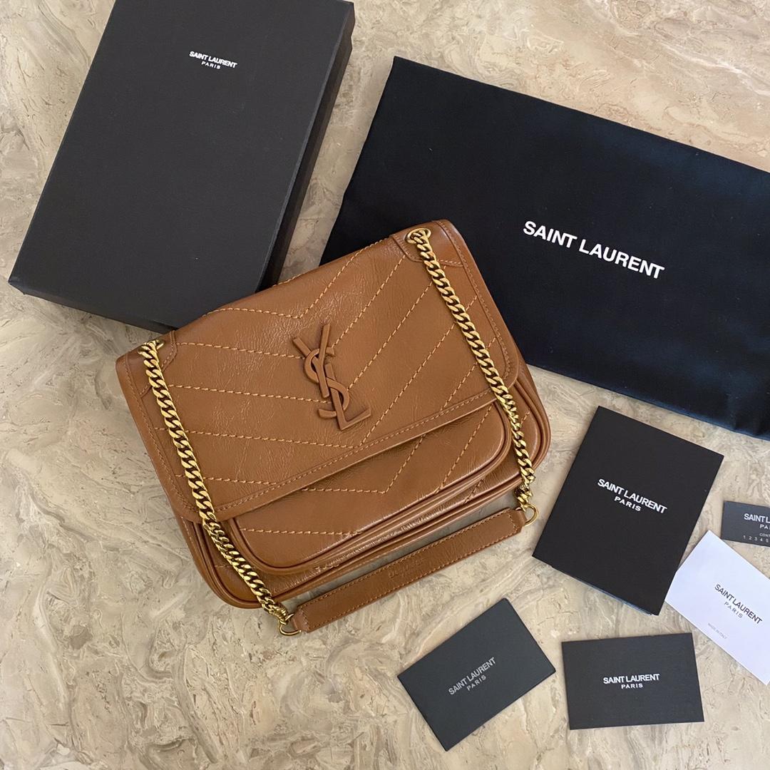 Saint Laurent Niki Medium In Vintage Leather (22×16×12cm) - PerfectKickZ