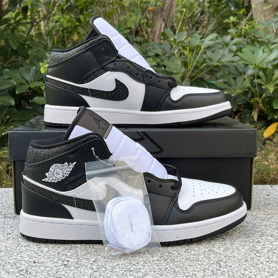 Air Jordan 1 Mid SE “Panda Elephant” Sneaker    FB9911-001 - PerfectKickZ