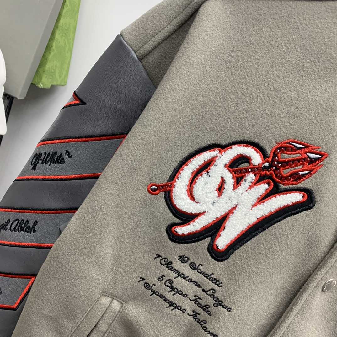 Off White C/O Ac Milan Logo Varsity - PerfectKickZ