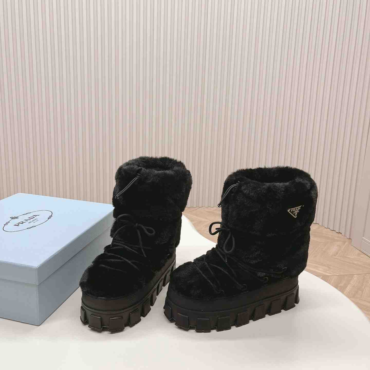 Prada Shearling Apres-ski Boots - PerfectKickZ