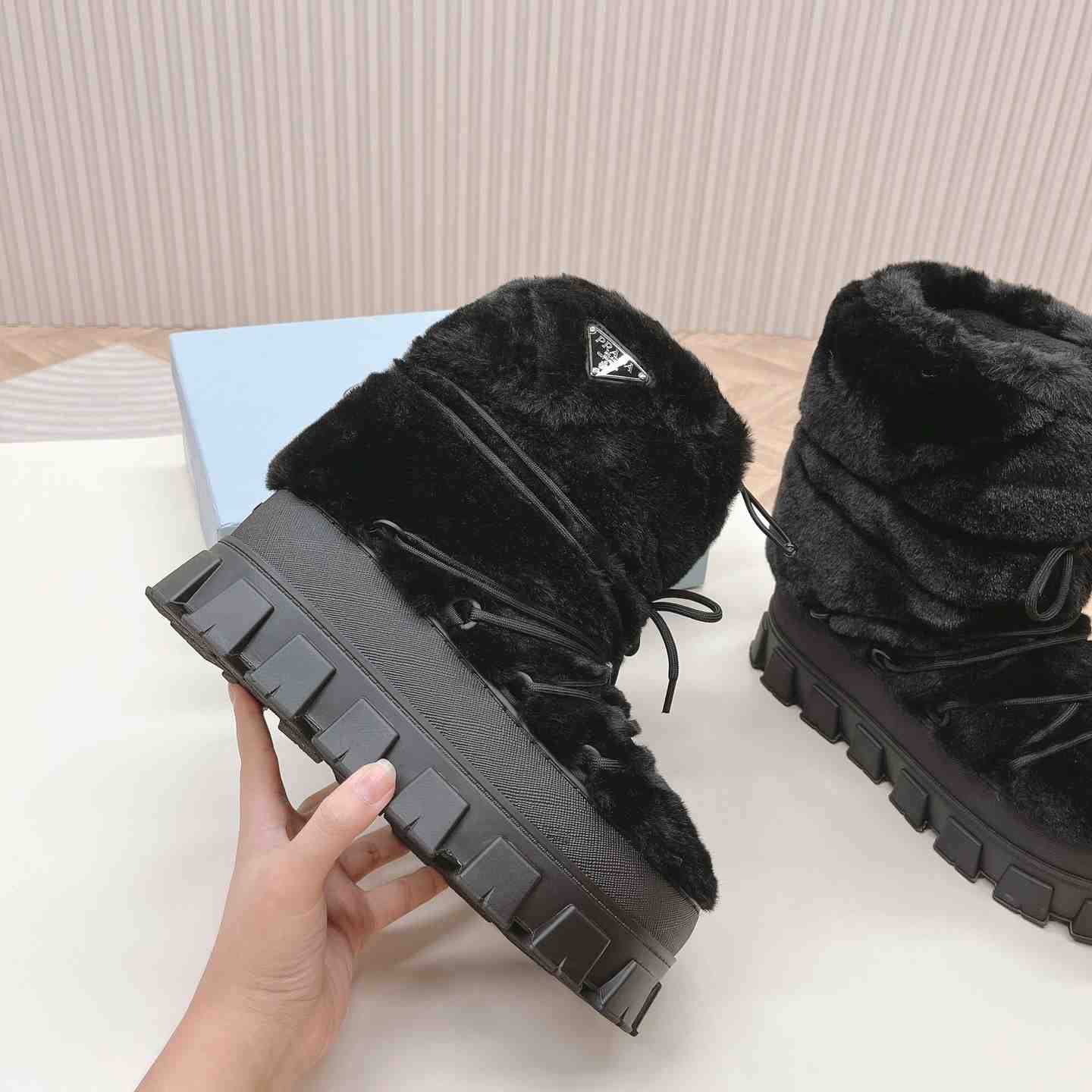 Prada Shearling Apres-ski Boots - PerfectKickZ