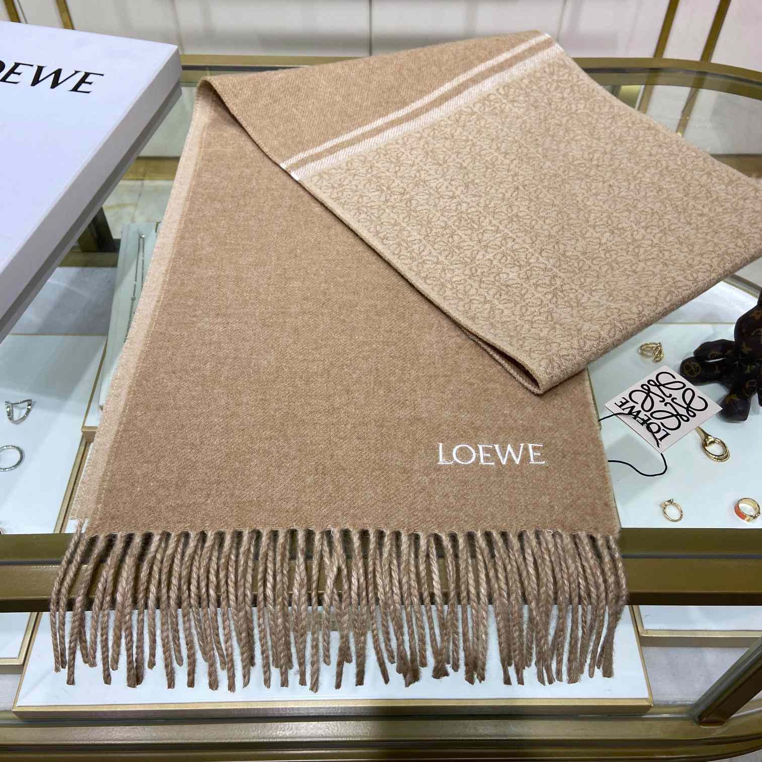 Loewe Scarf In Wool And Cashmere - PerfectKickZ