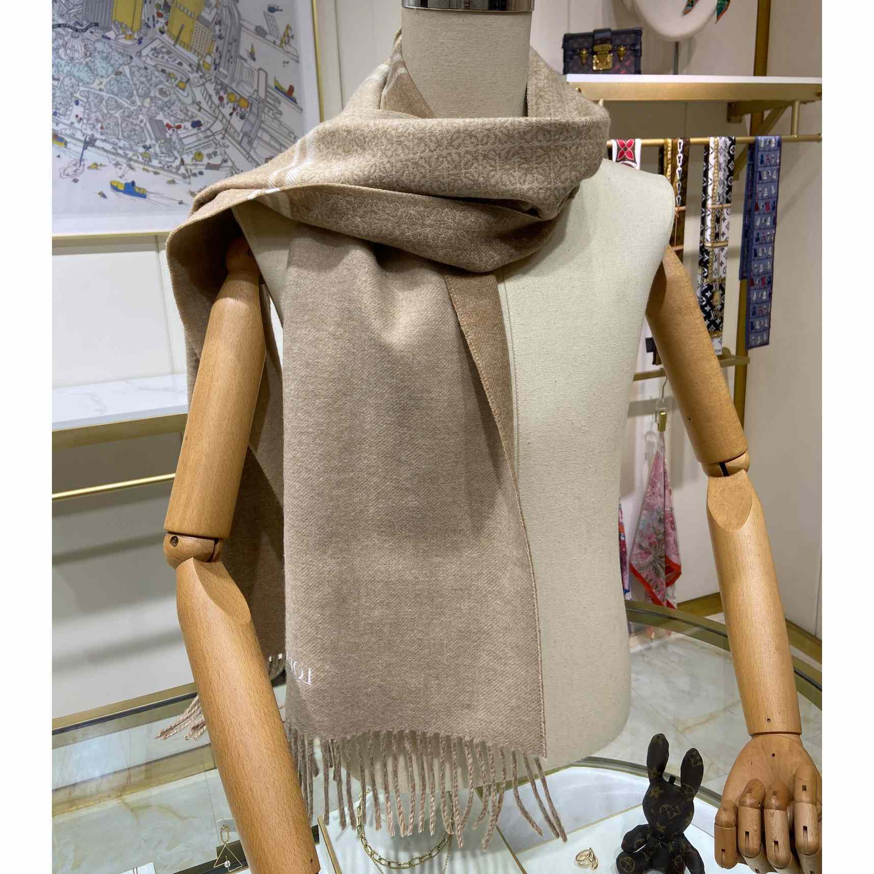 Loewe Scarf In Wool And Cashmere - PerfectKickZ