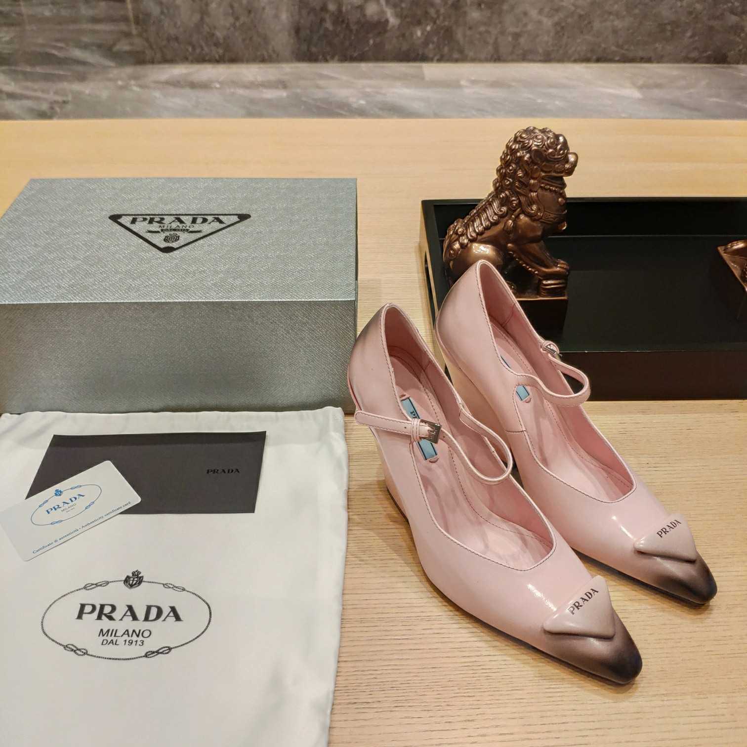 Prada Logo Toe Pumps - PerfectKickZ