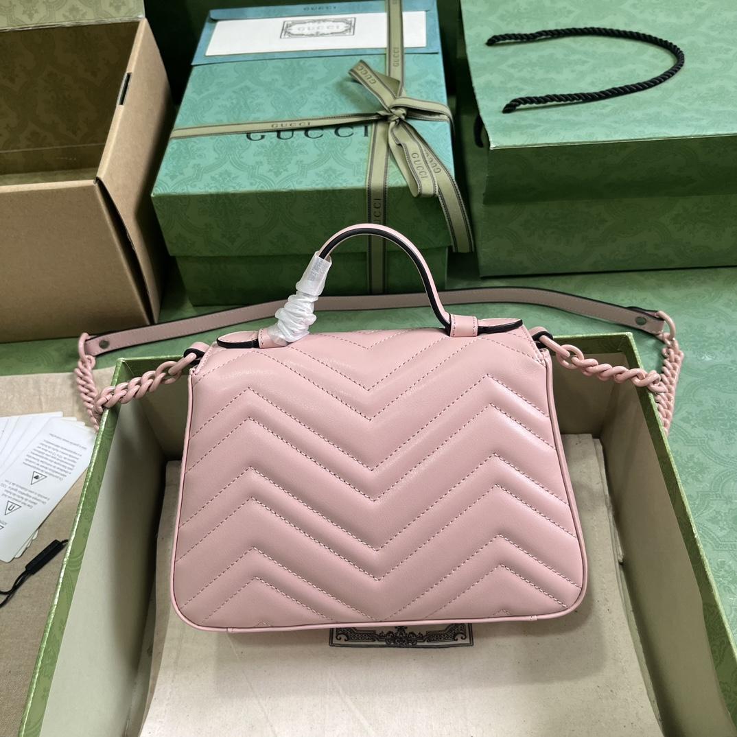 Gucci GG Marmont Mini Top Handle Bag(21-15.5-8cm) - PerfectKickZ