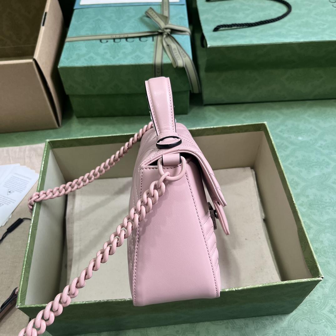 Gucci GG Marmont Mini Top Handle Bag(21-15.5-8cm) - PerfectKickZ