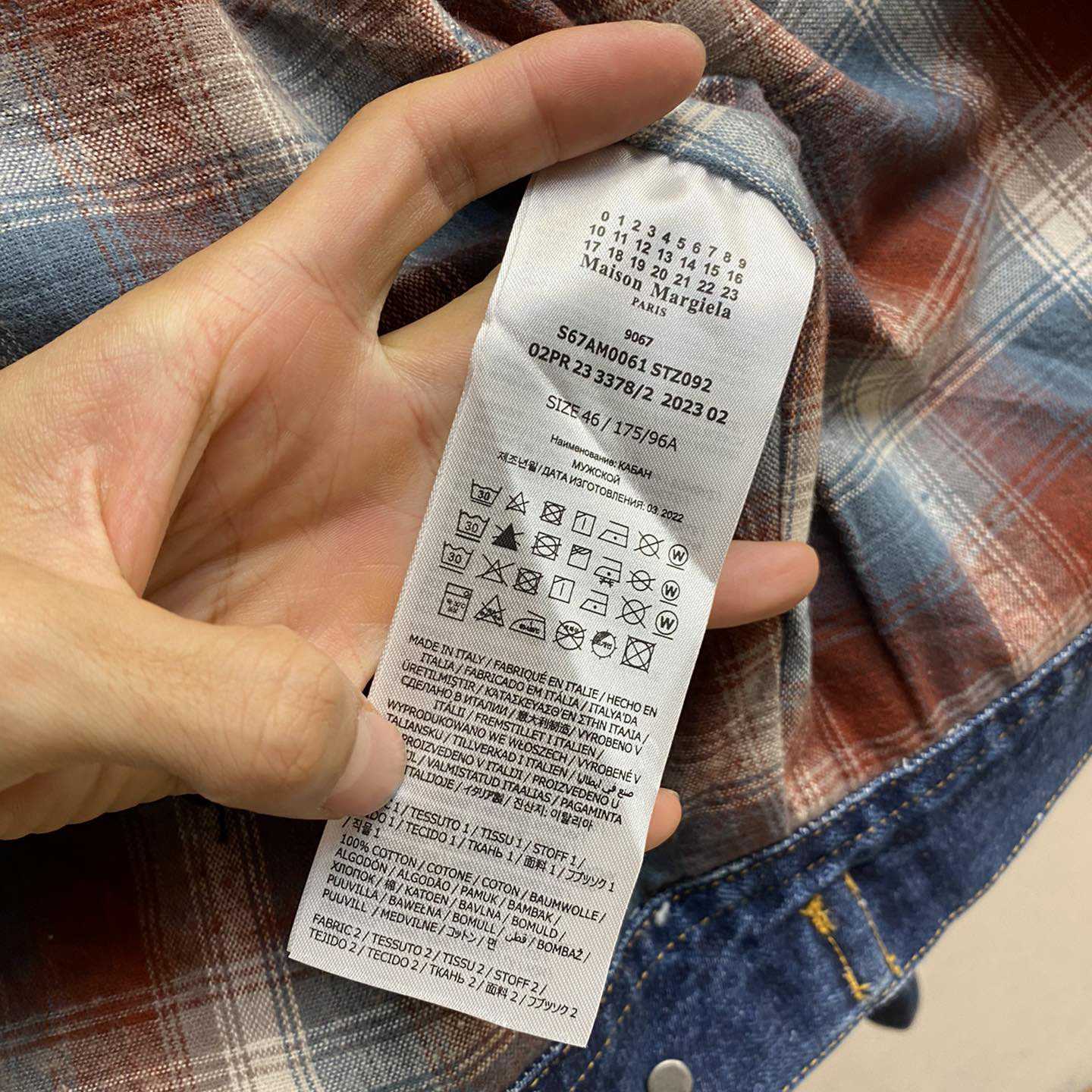 Maison Margiela Ripped-detail Denim Jacket - PerfectKickZ