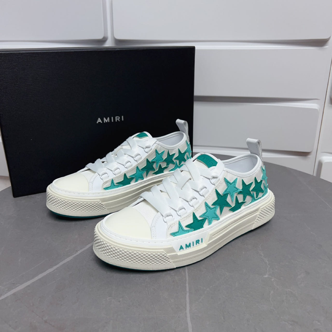 Amiri Stars Court Low Sneakers - PerfectKickZ