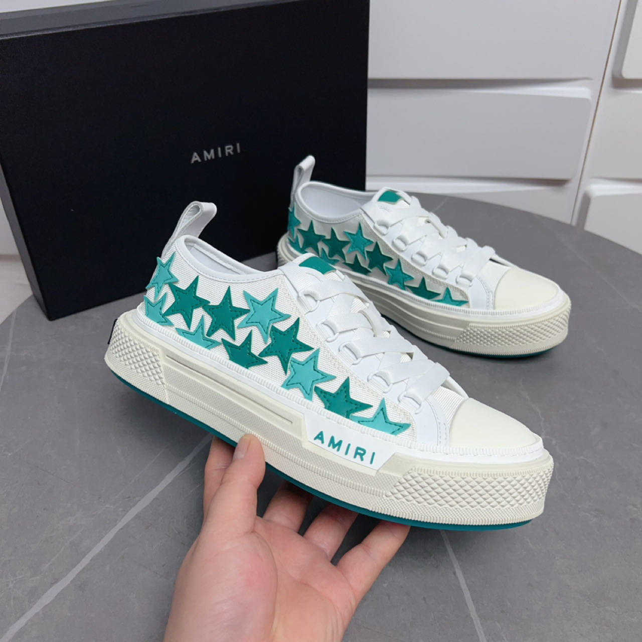 Amiri Stars Court Low Sneakers - PerfectKickZ