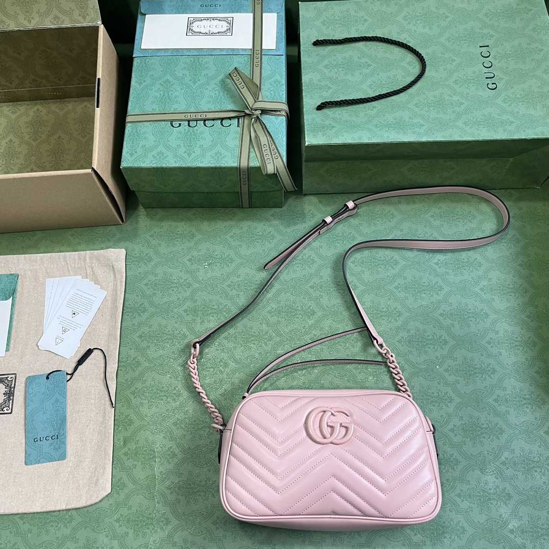 Gucci GG Marmont Small Shoulder Bag(24*13*7cm) - PerfectKickZ