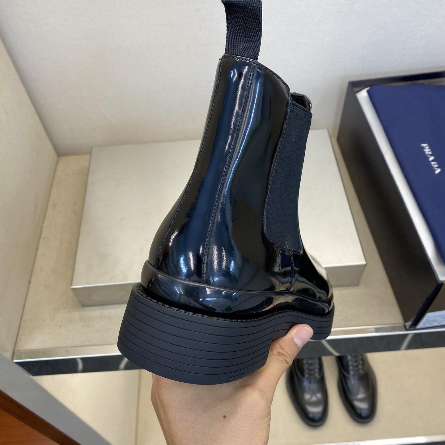 Prada Brushed Leather Chelsea Boots - PerfectKickZ