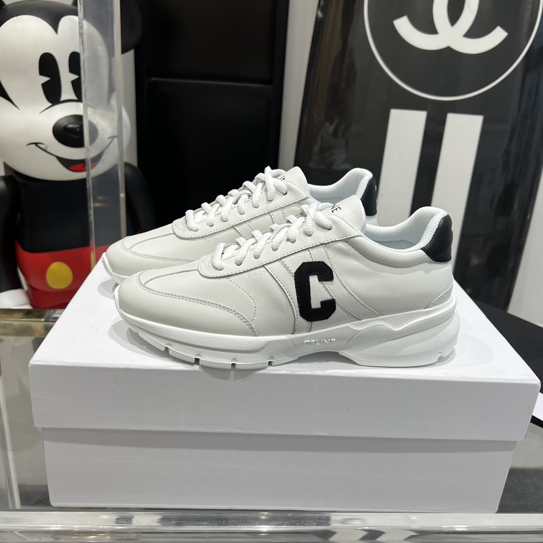 Celine Runner CR-02 Low Lace-up Sneaker In Calfskin - PerfectKickZ
