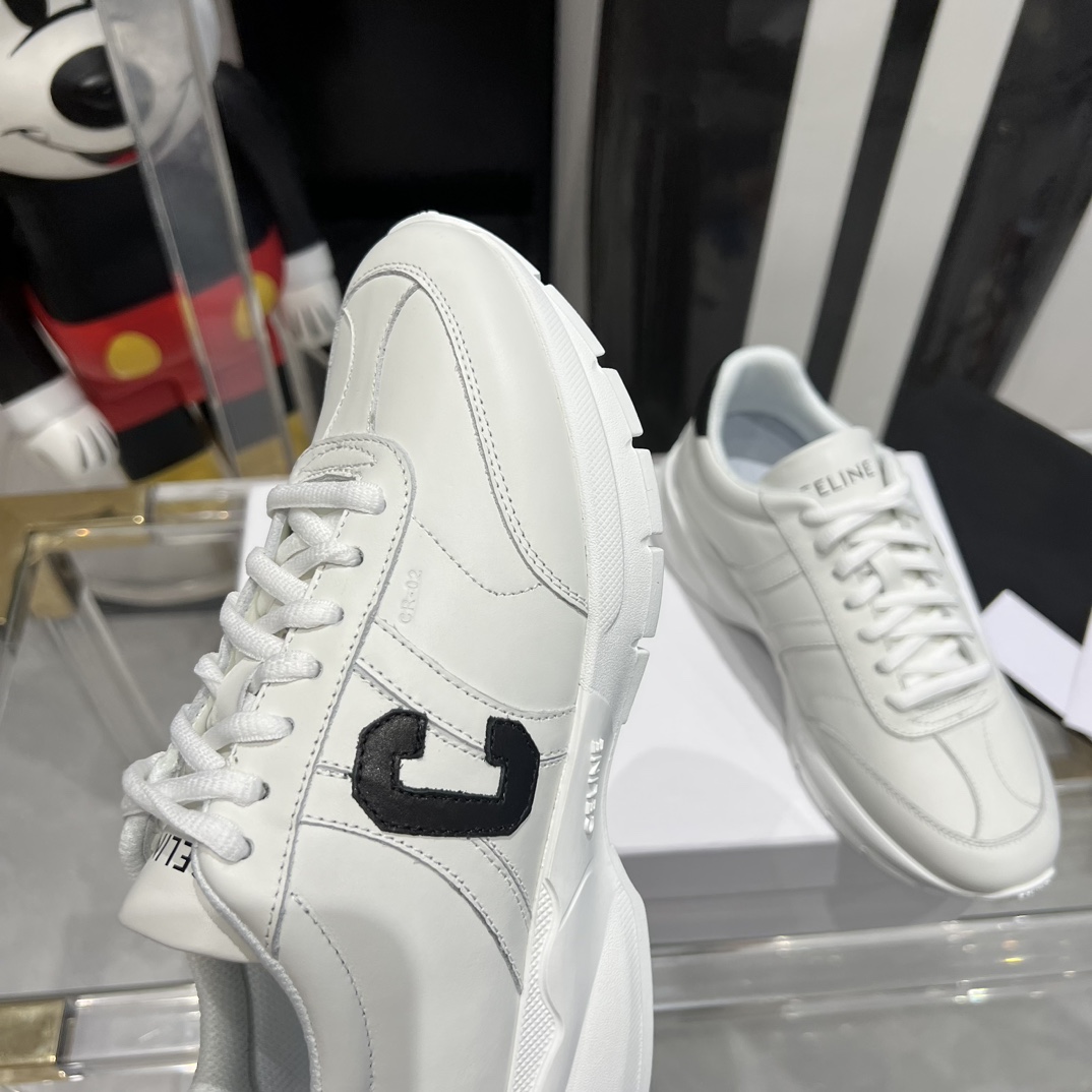 Celine Runner CR-02 Low Lace-up Sneaker In Calfskin - PerfectKickZ