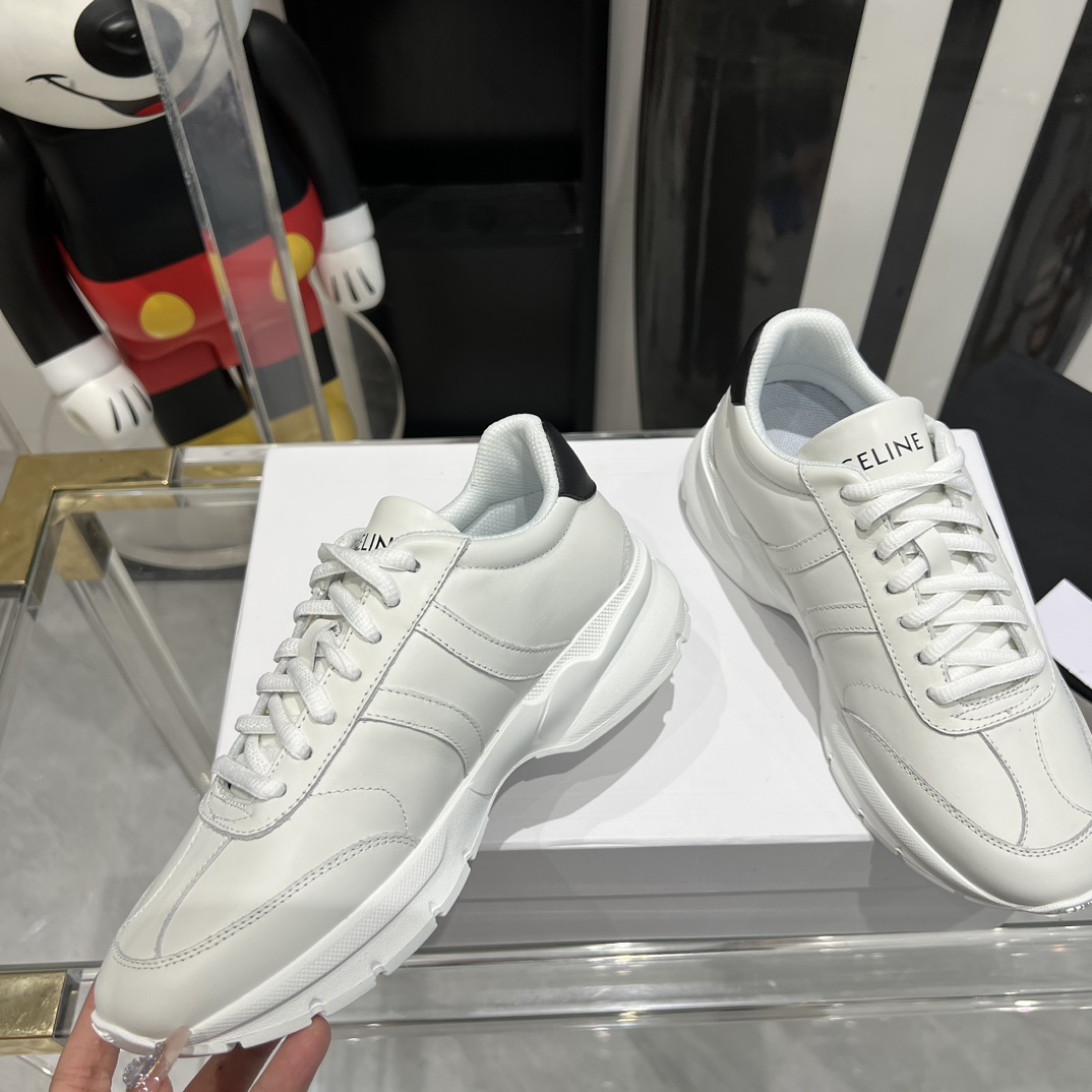 Celine Runner CR-02 Low Lace-up Sneaker In Calfskin - PerfectKickZ