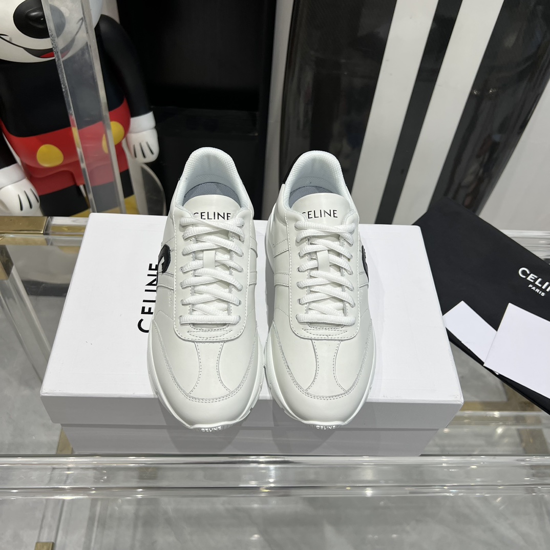 Celine Runner CR-02 Low Lace-up Sneaker In Calfskin - PerfectKickZ