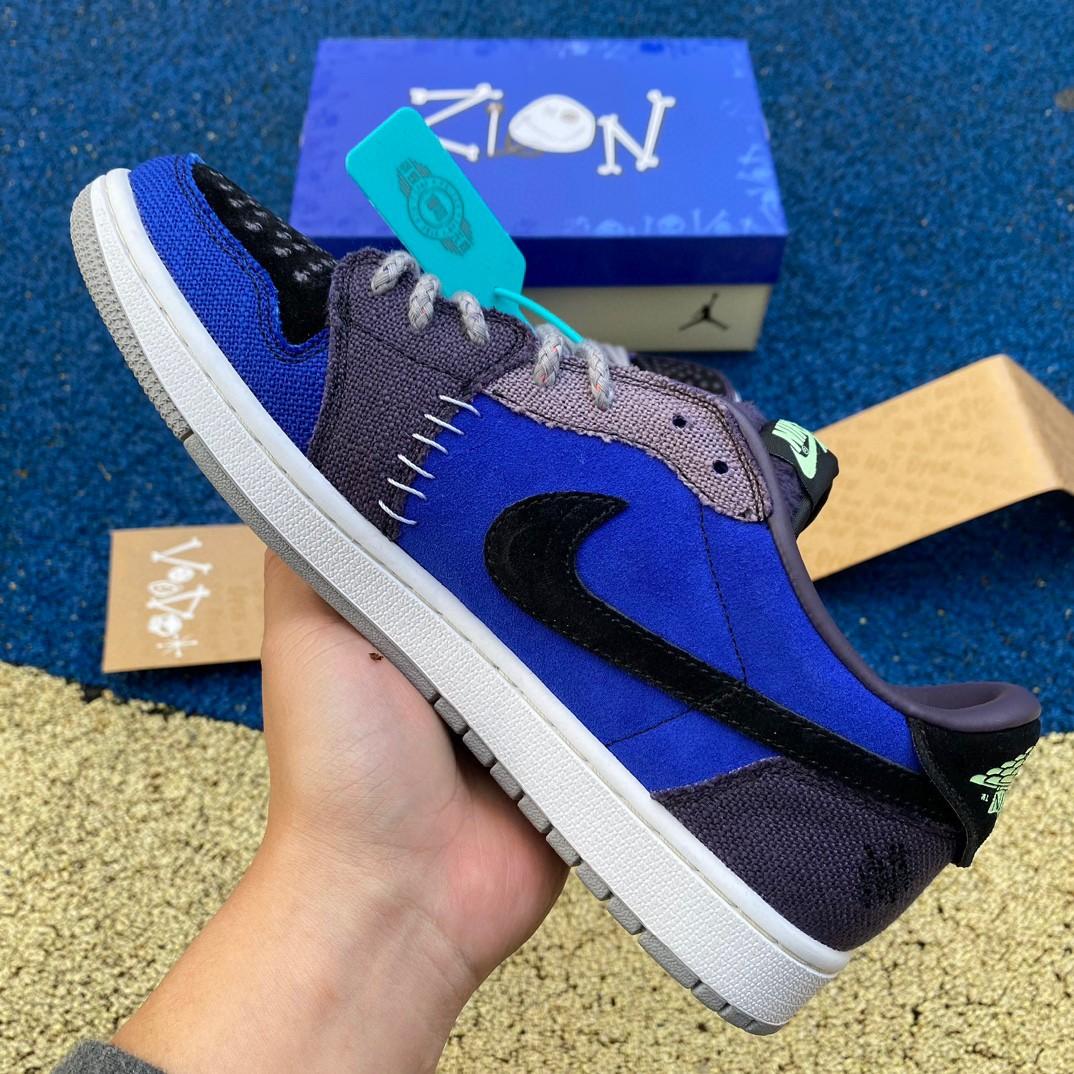 Zion Williamson x Jordan Air Jordan 1 Low Sneaker    dz7292-202 - PerfectKickZ