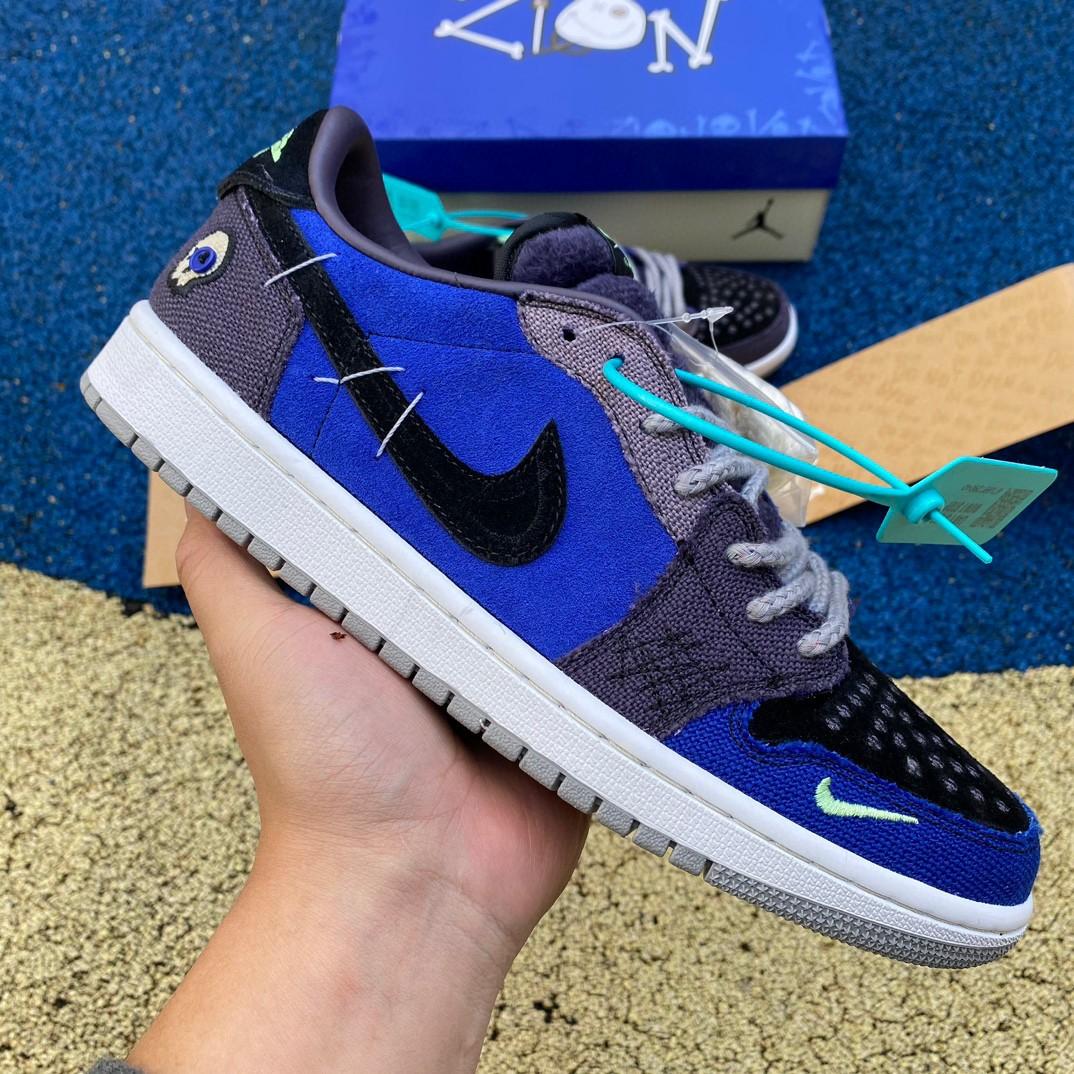 Zion Williamson x Jordan Air Jordan 1 Low Sneaker    dz7292-202 - PerfectKickZ