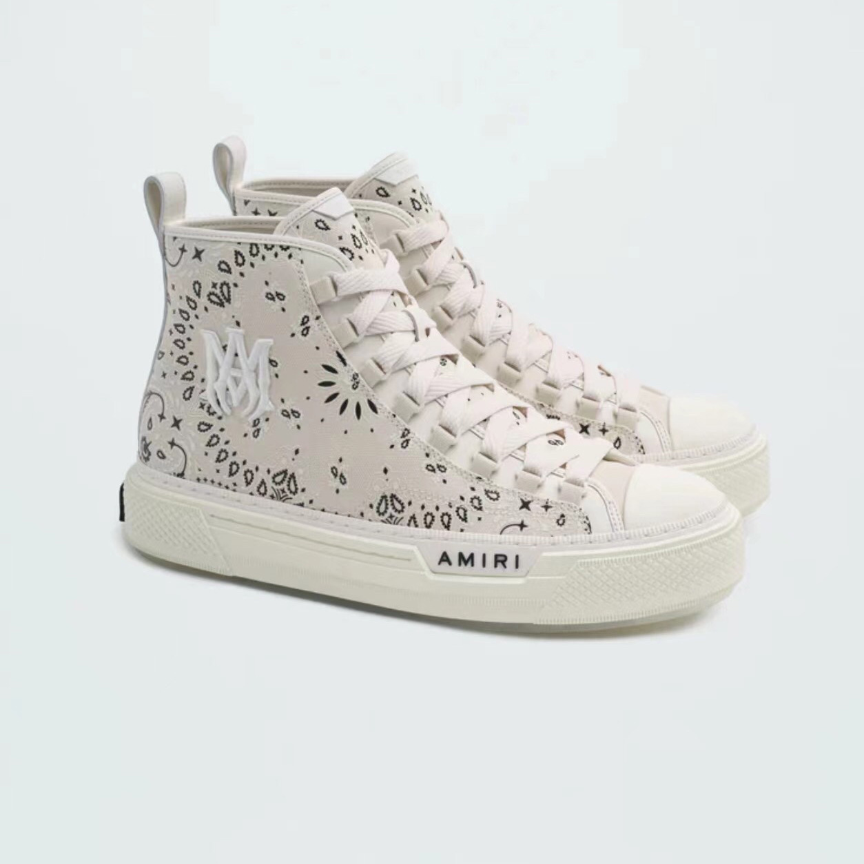 Amiri M.A. Court bandana-print Sneakers - PerfectKickZ