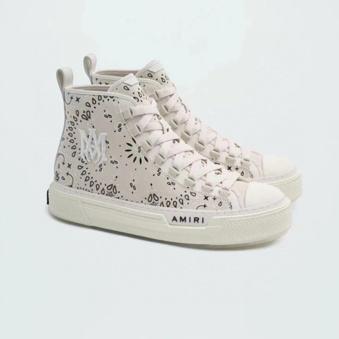 Amiri M.A. Court bandana-print Sneakers - PerfectKickZ