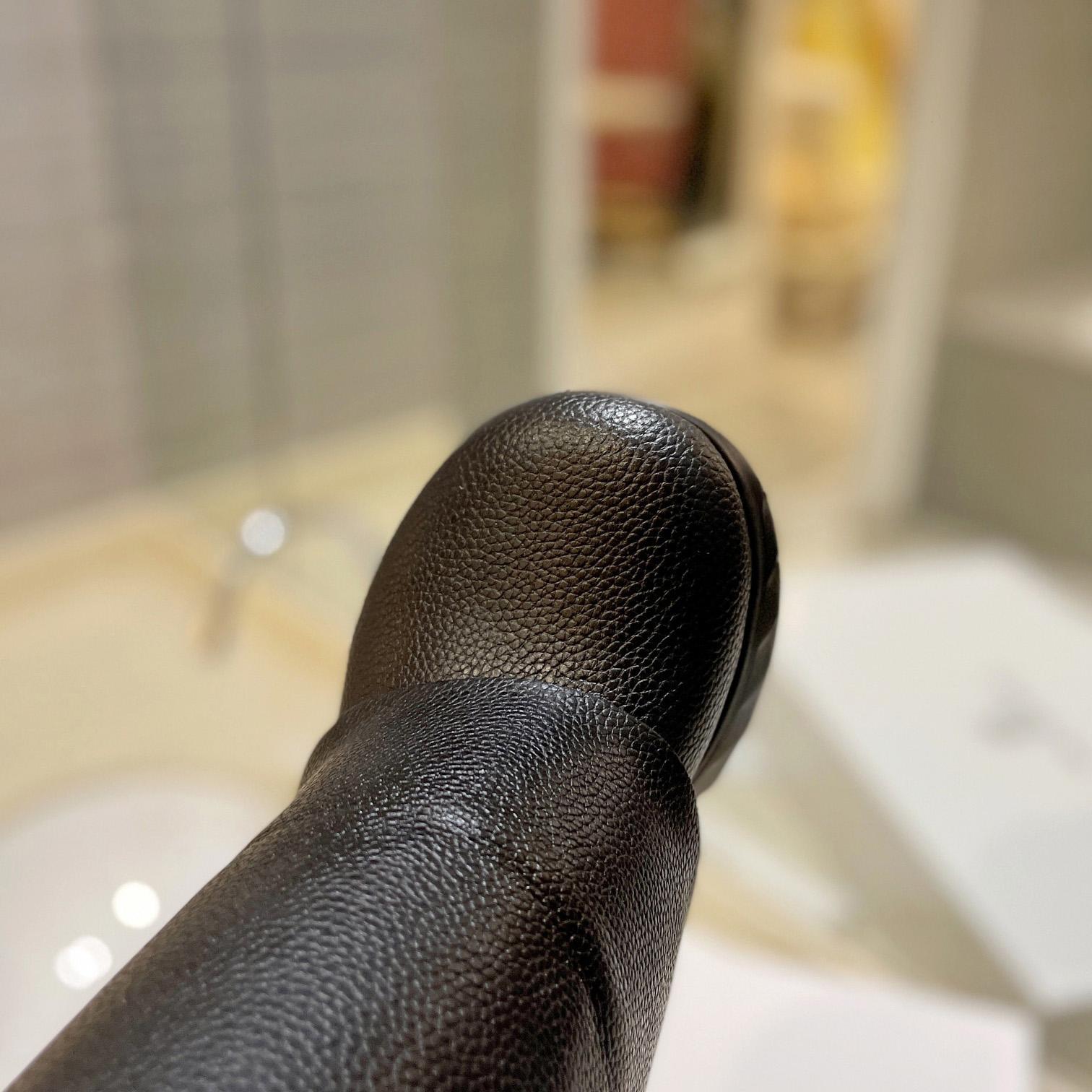 Givenchy Shark Lock Biker Boots In Grained Leather - PerfectKickZ