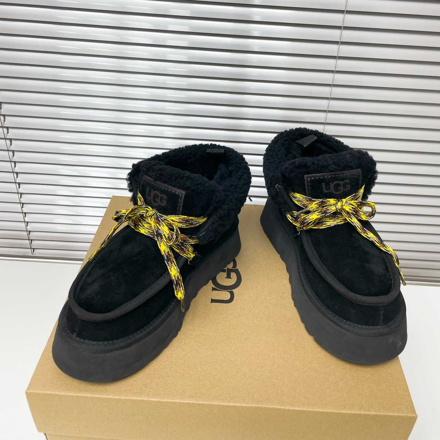 Ugg Funkarra Cabin Cuff Platform Boots - PerfectKickZ