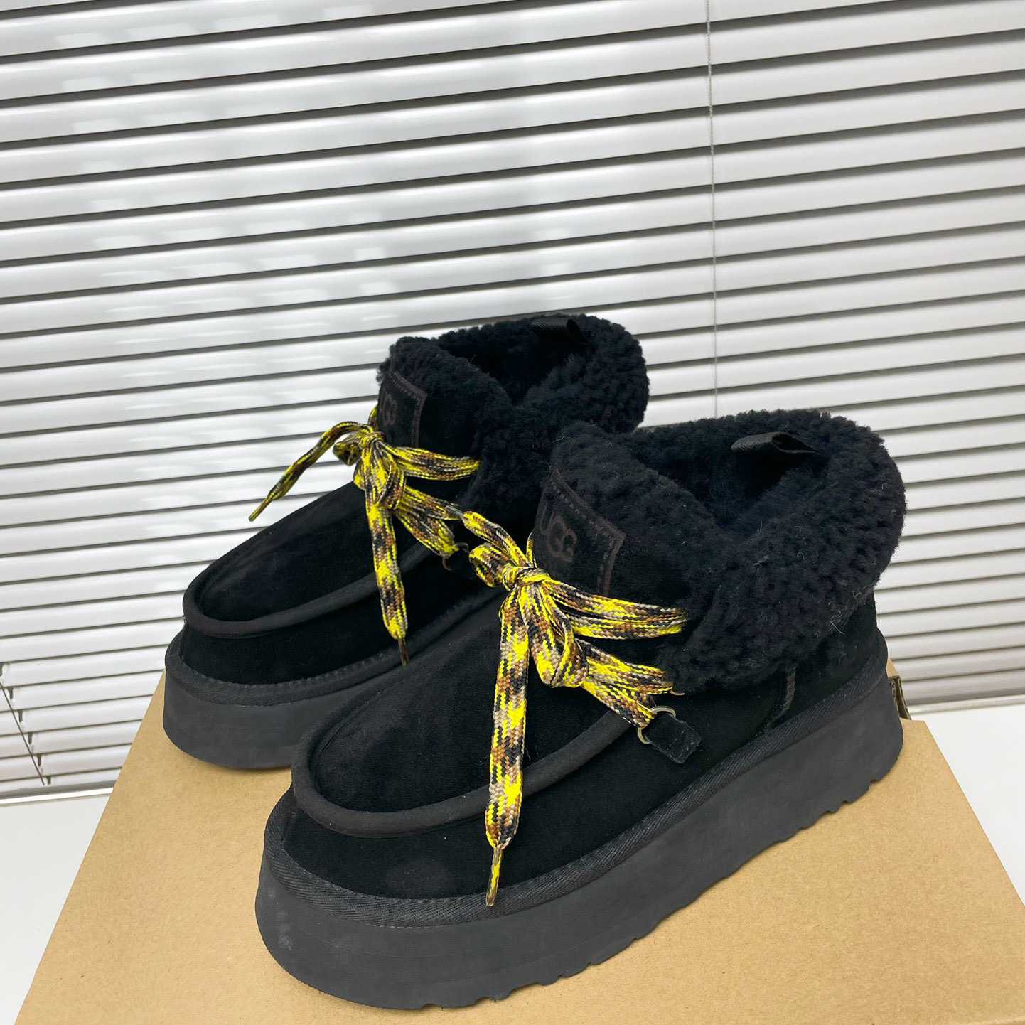 Ugg Funkarra Cabin Cuff Platform Boots - PerfectKickZ